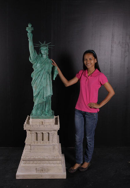 Small Statue of Liberty on Base - LM Treasures Prop Rentals 