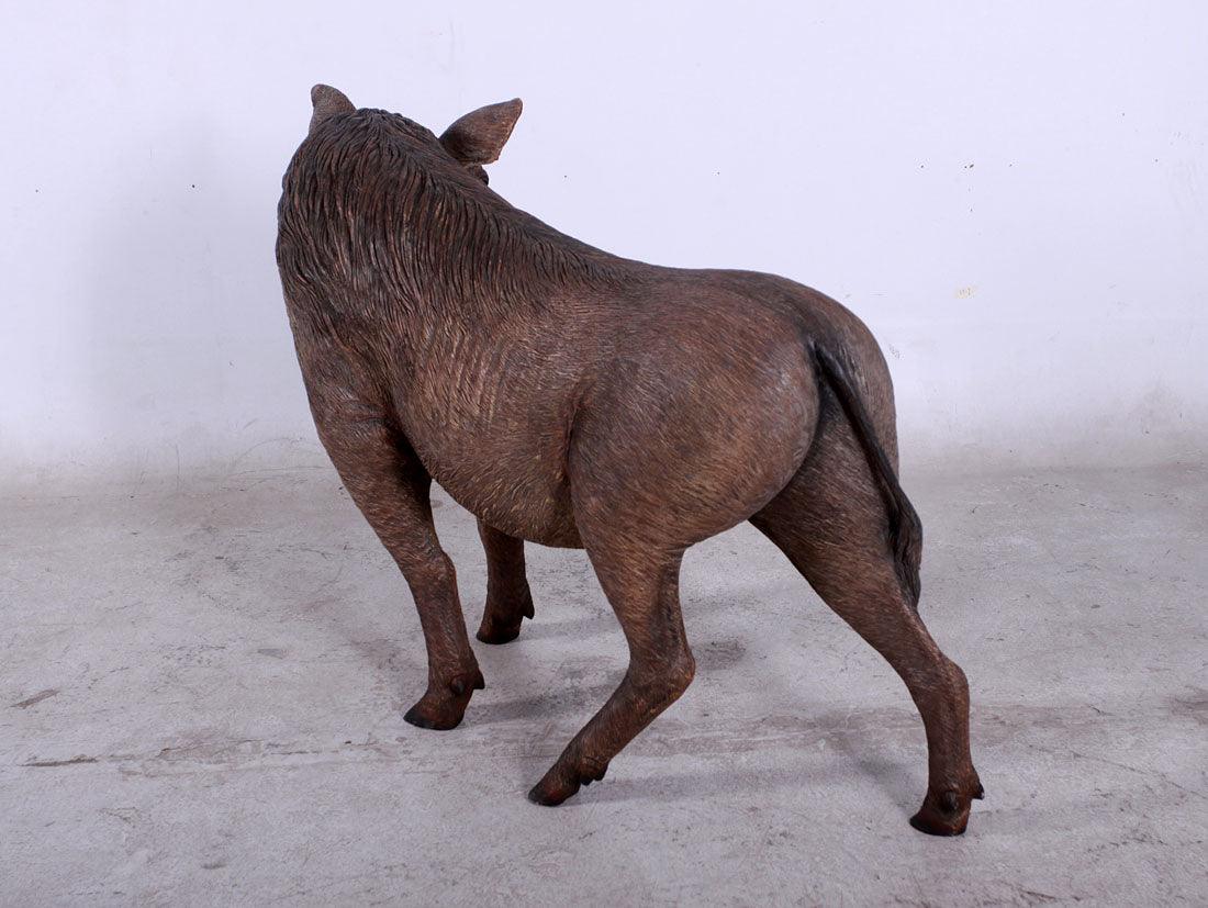 Wild African Warthog Pig Statue - LM Treasures Prop Rentals 