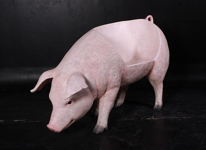 Pig Bench Statue