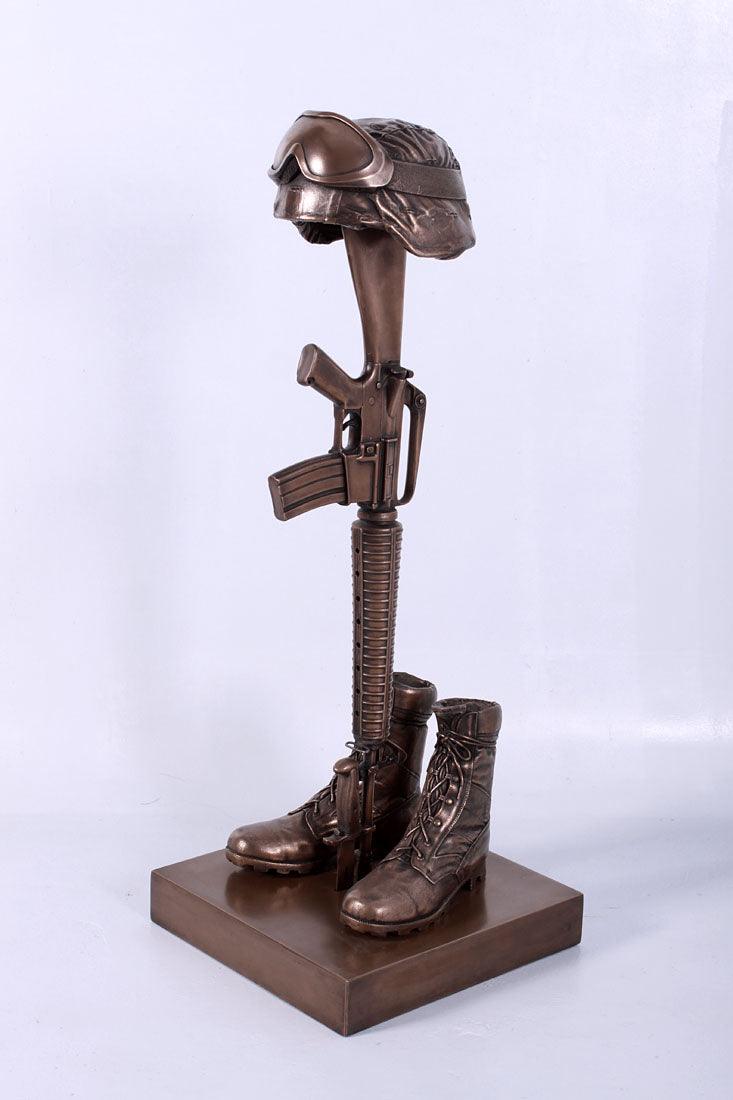 Fallen Soldier Memorial Statue - LM Treasures Prop Rentals 