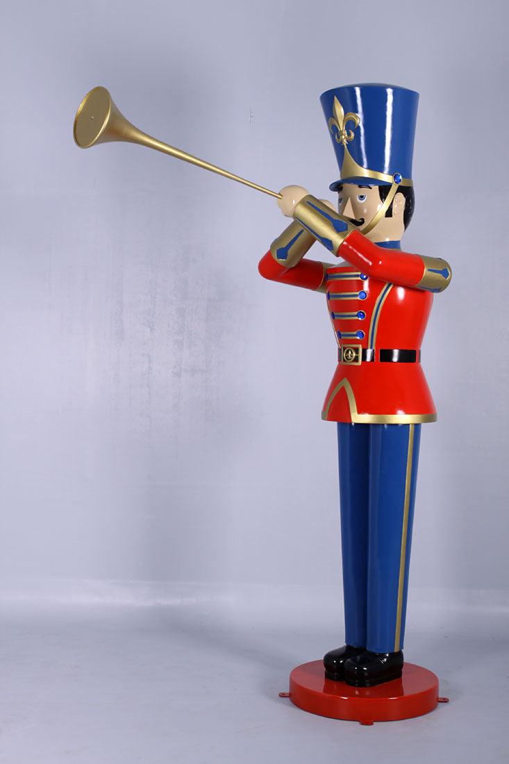 Giant Red Trumpet Toy Solider Christmas Statue