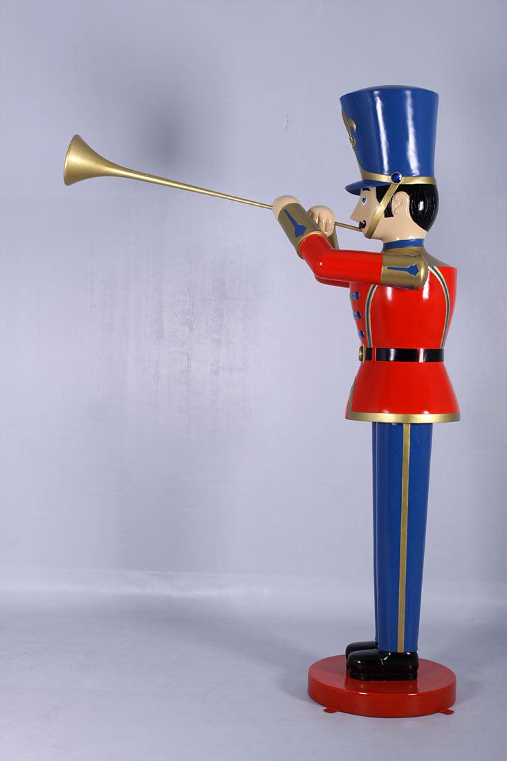 Giant Red Trumpet Toy Solider Christmas Statue