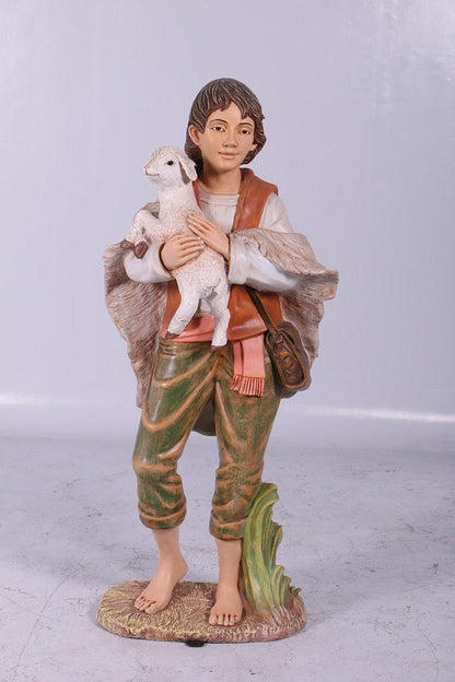 Shepherd Boy Nativity Christmas Statue - LM Treasures Prop Rentals 