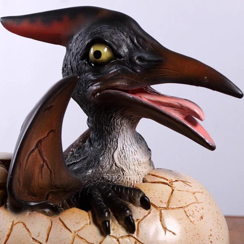 Hatching Pteranodon Dinosaur Egg Statue - LM Treasures Prop Rentals 