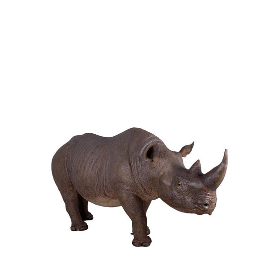 Rhinoceros Life Size Statue - LM Treasures Prop Rentals 