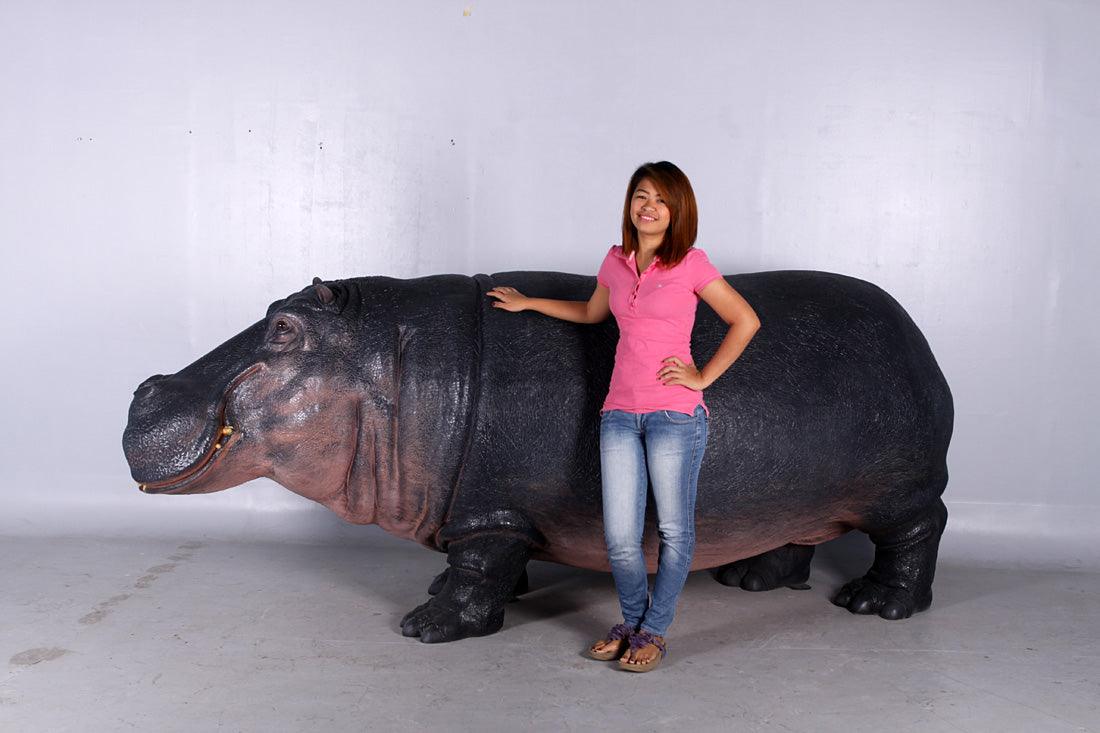 Hippo Life Size Statue