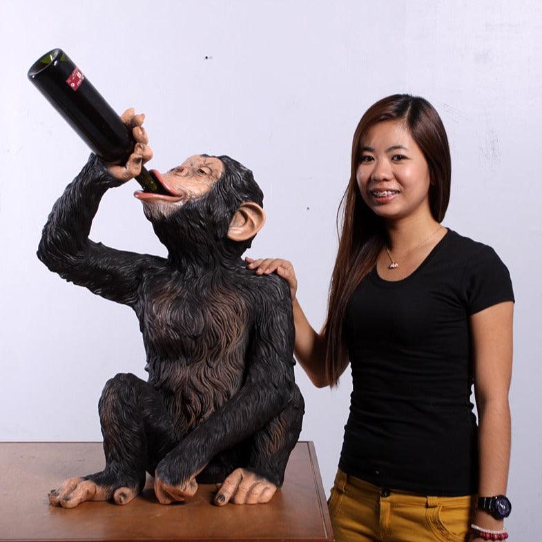 Boozy Monkey Statue - LM Treasures Prop Rentals 