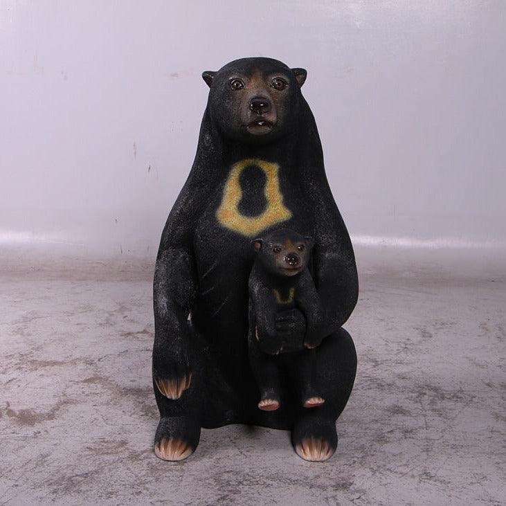Sun Bear with Cub Statue