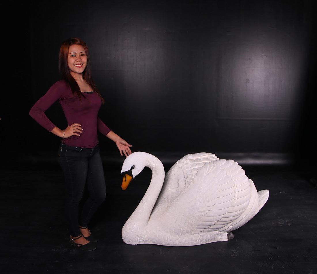 Swan Large Life Size Statue Prop