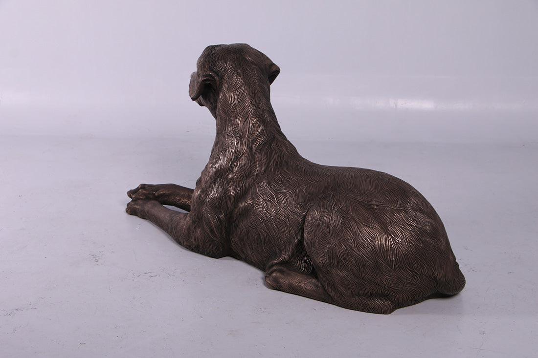 Bronze Laying Labrador Life Size Statue