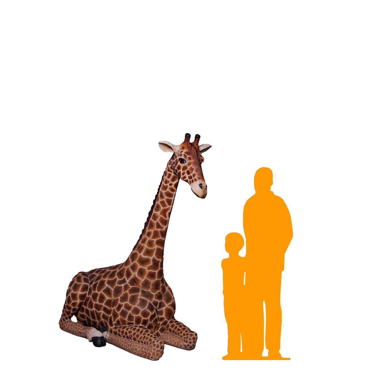 Large Laying Giraffe Statue - LM Treasures Prop Rentals 