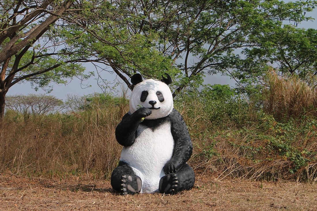 Jumbo Eating Panda Statue - LM Treasures Prop Rentals 