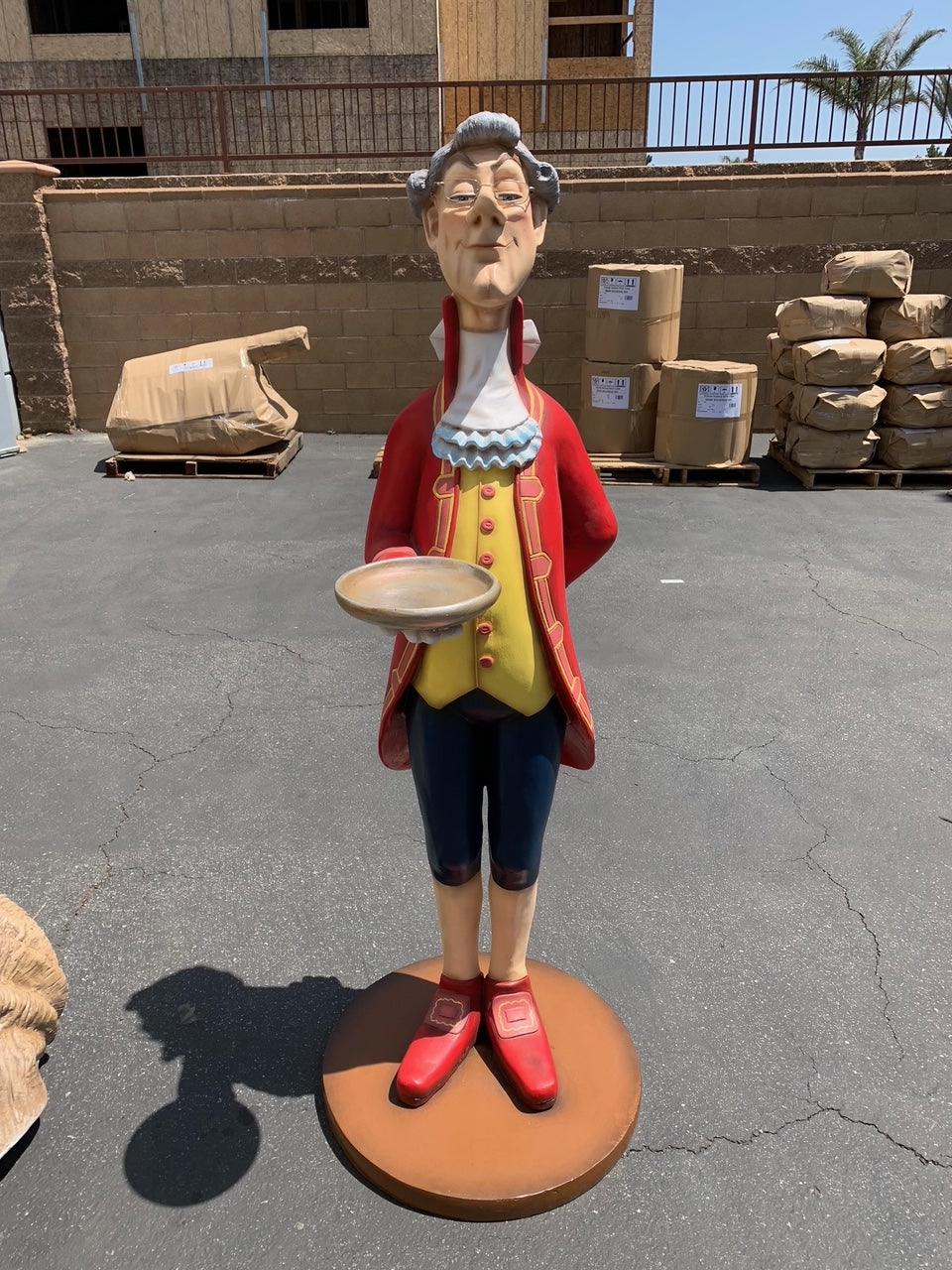 Funny Butler Life Size Statue
