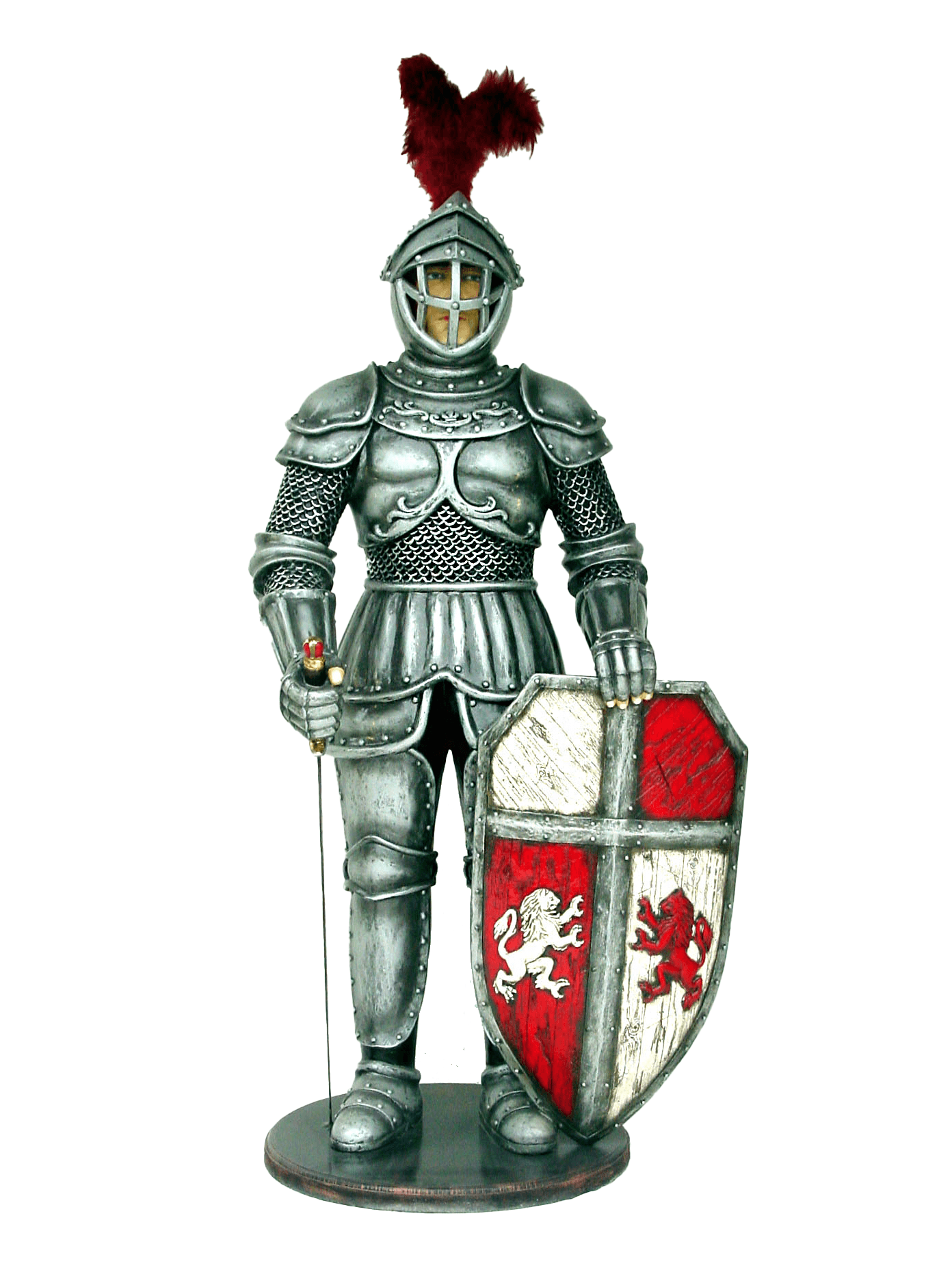 Knight In Armor Life Size Statue - LM Treasures Prop Rentals 