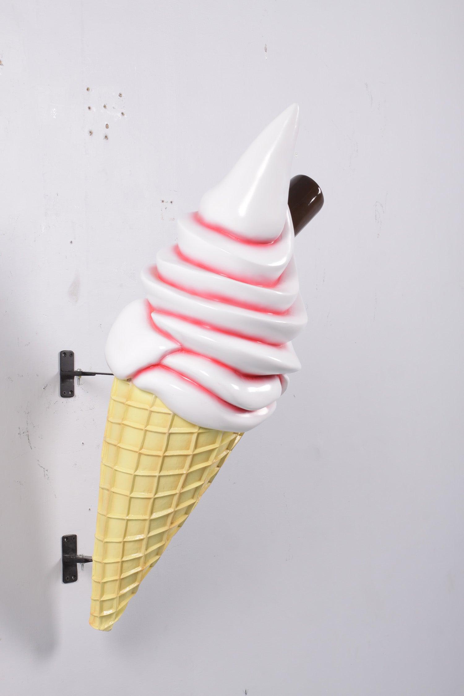 Strawberry Hanging Soft Serve Ice Cream Statue - LM Treasures Prop Rentals 