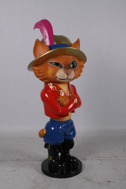 Comic Cat Standing Life Size Statue