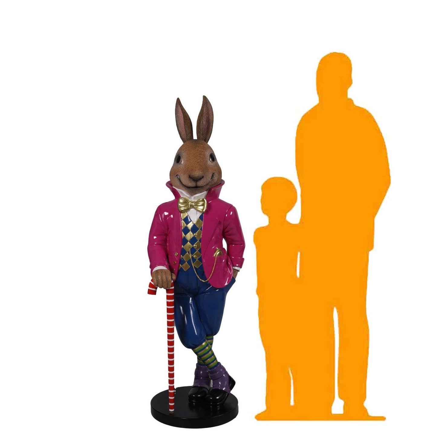 Standing Jack The Rabbit Statue - LM Treasures Prop Rentals 