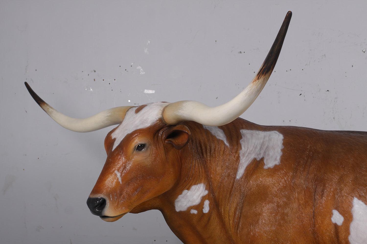 Texas Long Horn Life Size Statue - LM Treasures Prop Rentals 