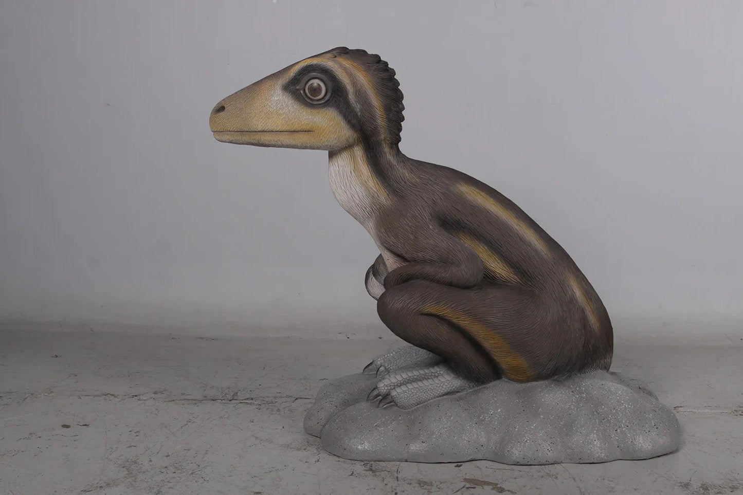 Juvenile Theropod Statue - LM Treasures Prop Rentals 