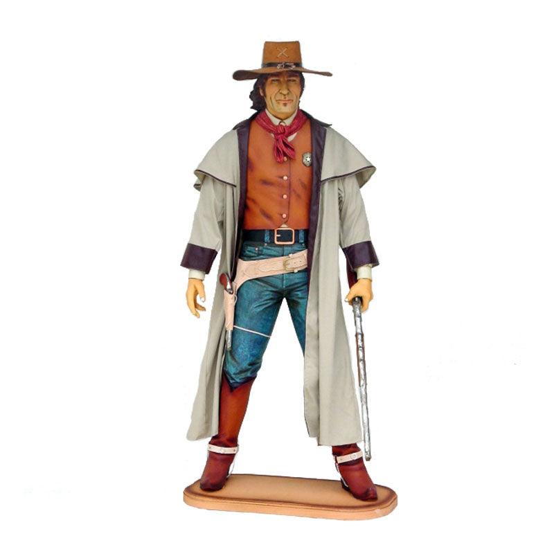 Cowboy Bounty Hunter Statue - LM Treasures Prop Rentals 