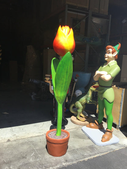 Large Tulip Flower Statue - LM Treasures Prop Rentals 
