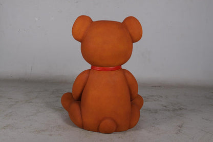 Resin statue of a Louis Vuitton seated bear ideal for fashion-addicts