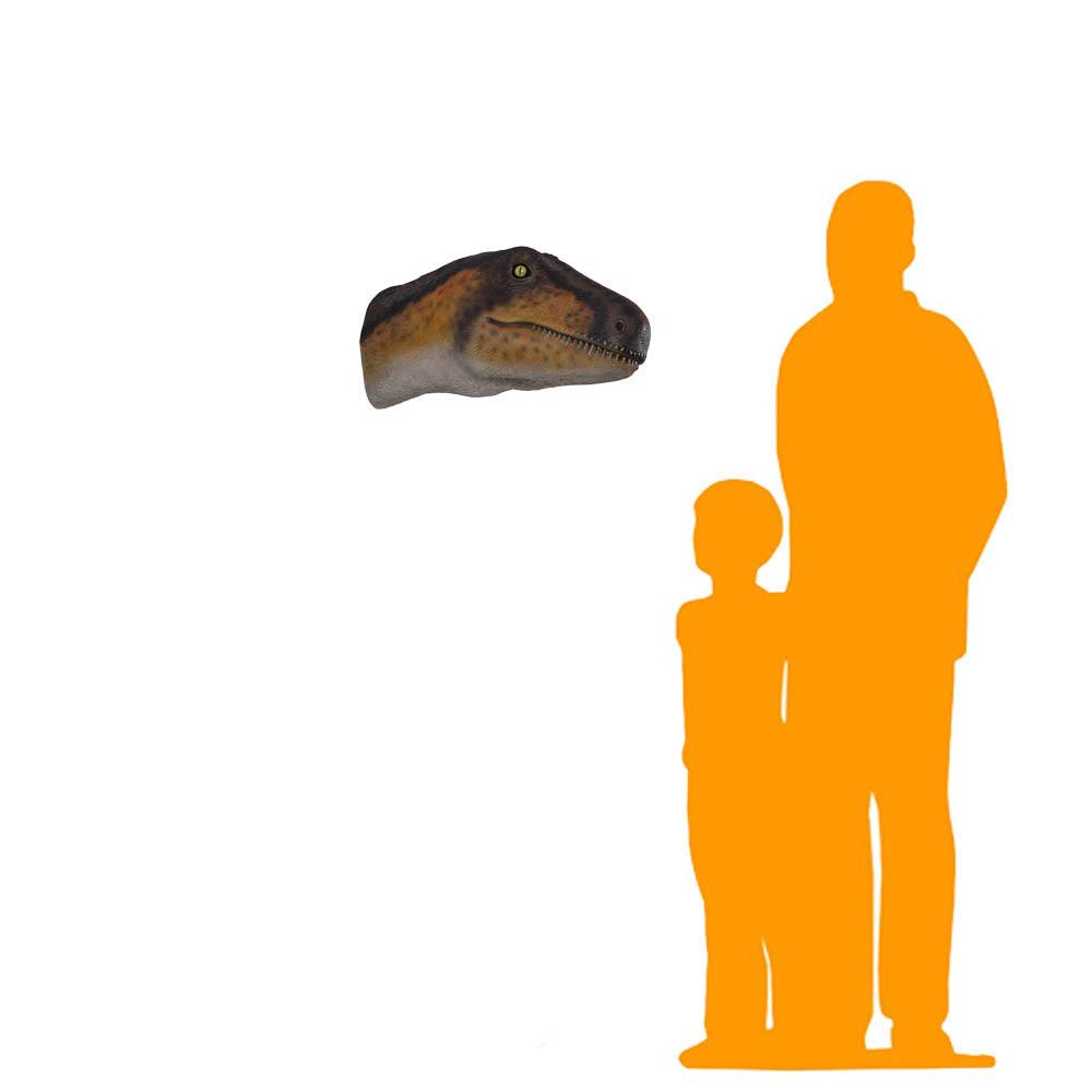 Theropod Dinosaur Head Statue