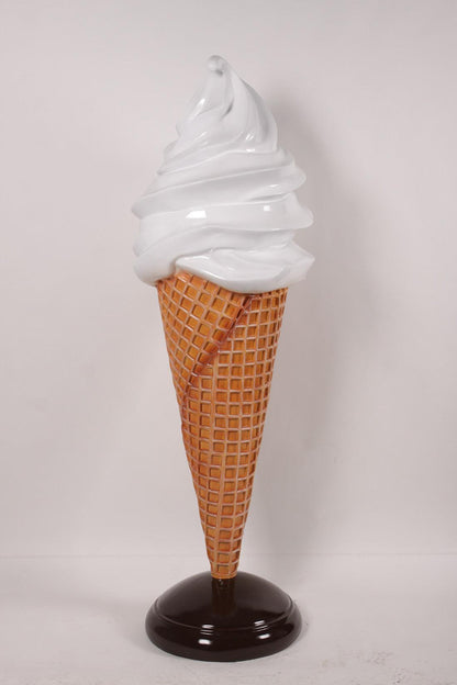 Large Plain Vanilla Soft Serve Ice Cream Statue
