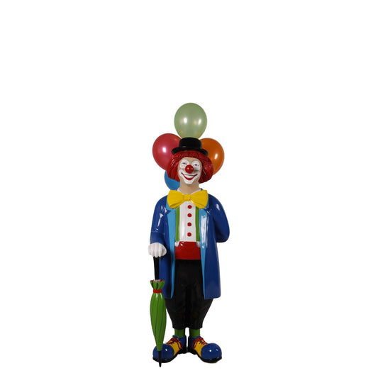 Clown With Balloons Statue - LM Treasures Prop Rentals 