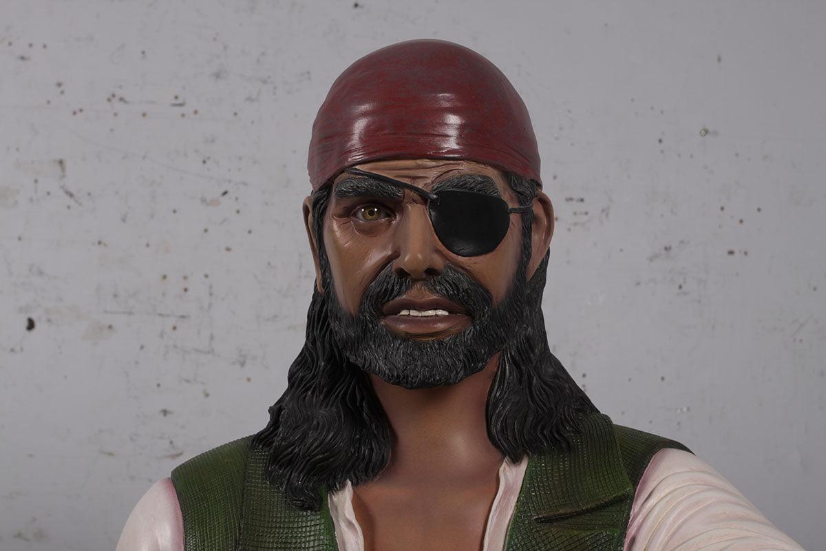 Pirate On Chest Life Size Statue - LM Treasures Prop Rentals 