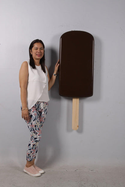 Small Hanging Chocolate Ice Cream Popsicle Statue - LM Treasures Prop Rentals 