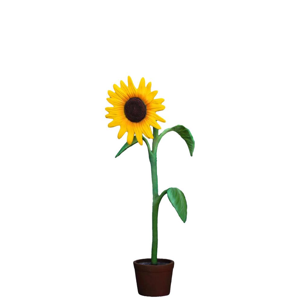 Large Yellow Sunflower Statue - LM Treasures Prop Rentals 