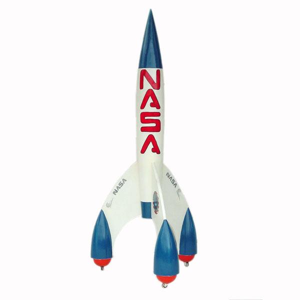 Large NASA Space Rocket Statue - LM Treasures Prop Rentals 