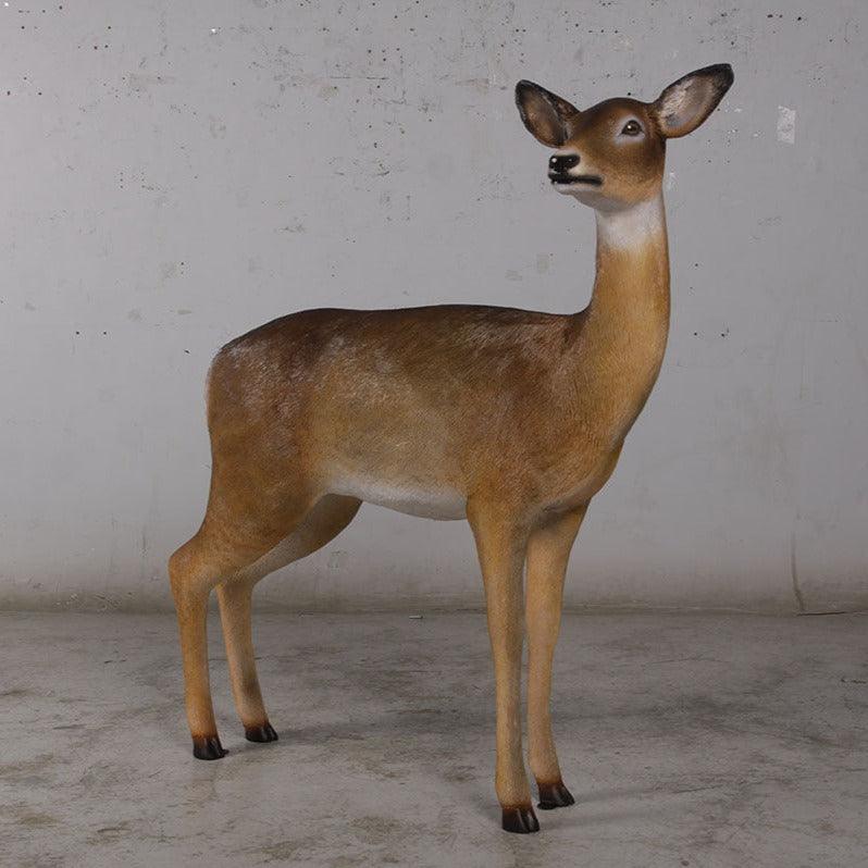 Baby Deer Standing Life Size Statue - LM Treasures Prop Rentals 
