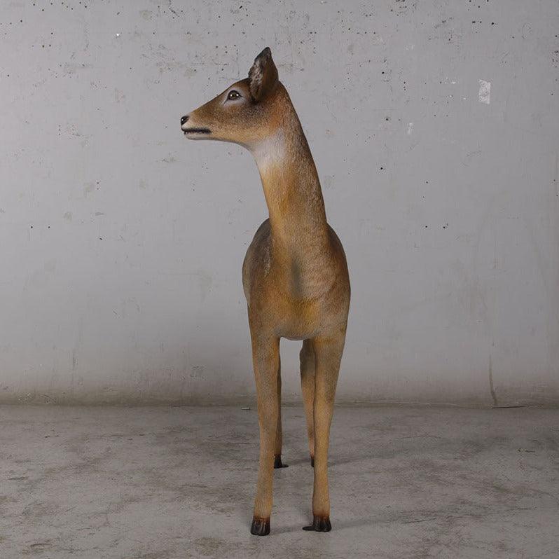 Baby Deer Standing Life Size Statue - LM Treasures Prop Rentals 