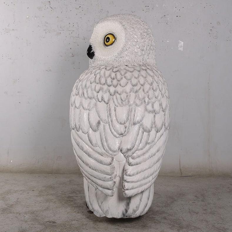 Giant Snow Owl Statue - LM Treasures Prop Rentals 