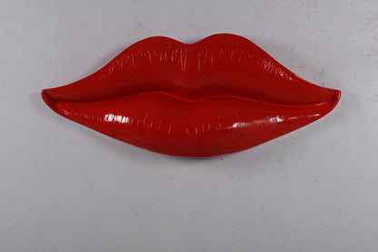 Red Lips Over Sized Statue - LM Treasures Prop Rentals 
