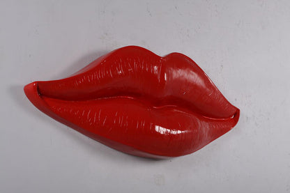 Red Lips Over Sized Statue - LM Treasures Prop Rentals 