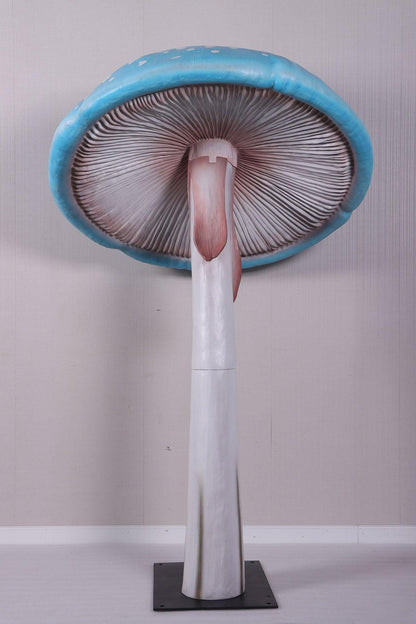 Blue Parasol Mushroom Statue - LM Treasures Prop Rentals 