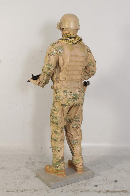 Tactical Soldier Life Size Statue - LM Treasures Prop Rentals 