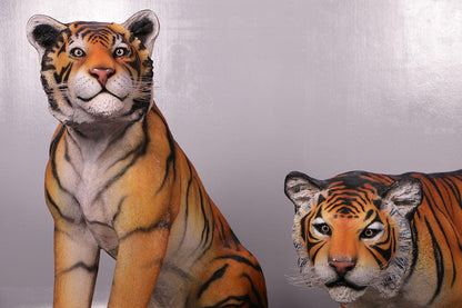 Sitting Tiger Statue - LM Treasures Prop Rentals 