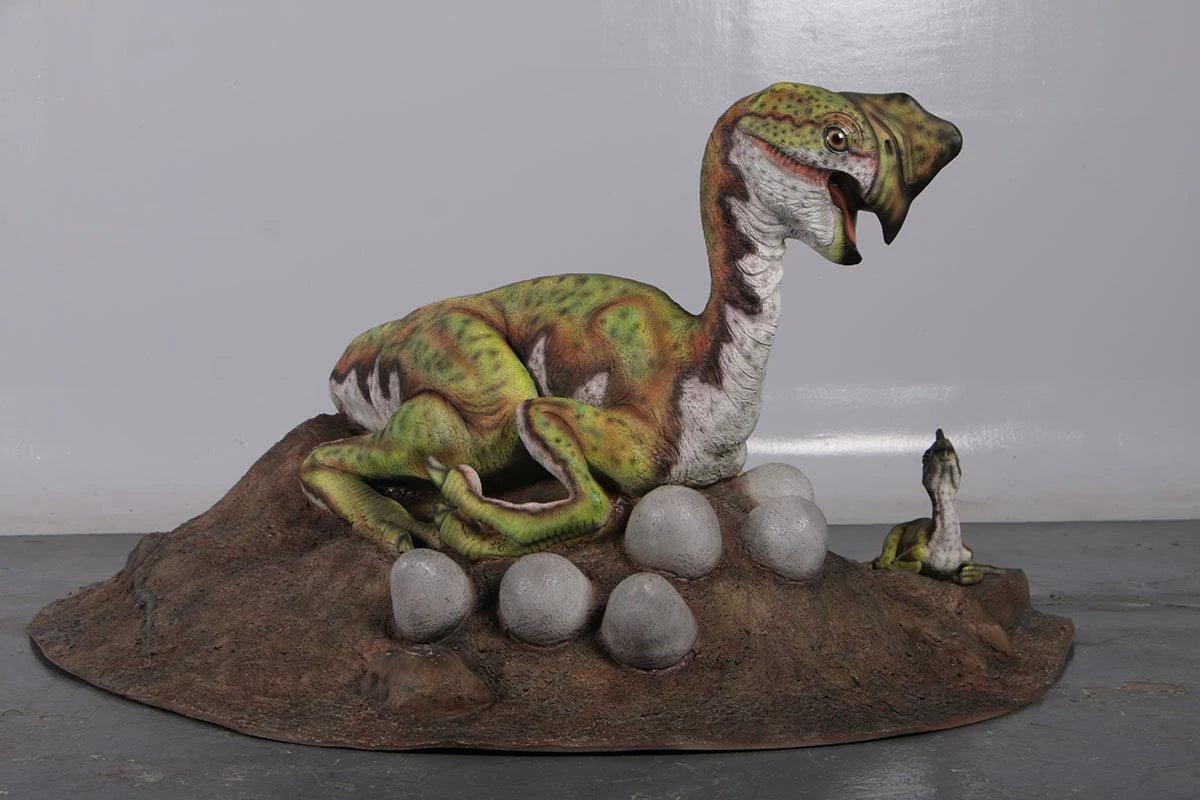 Oviraptor Dinosaur Nest Statue - LM Treasures Prop Rentals 