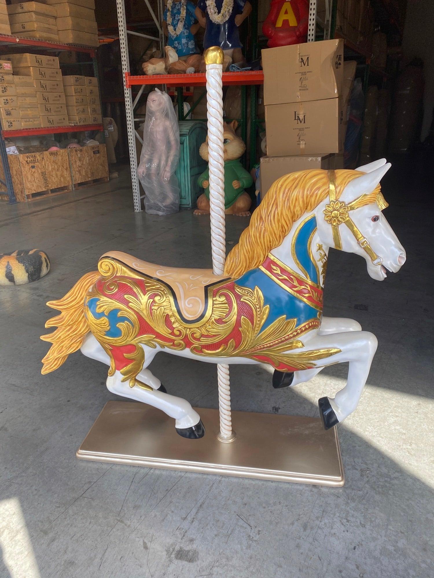 Carousel Horse Statue - LM Treasures Prop Rentals 