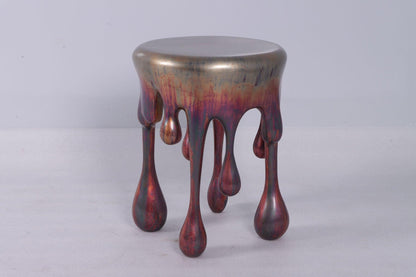 Copper Melting Side Drip Table Statue - LM Treasures Prop Rentals 