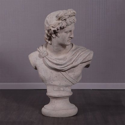 Apollo Stone Bust Statue