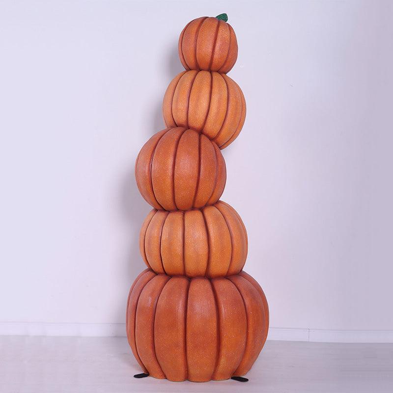 Stacked Crazy Pumpkins Tower - LM Treasures Prop Rentals 