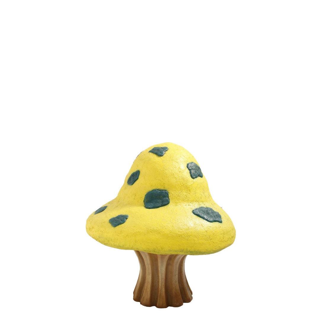Yellow Fantasy Mushroom Statue - LM Treasures Prop Rentals 