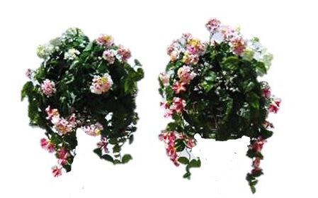 Artificial Flower Bundles Table Top Set of 2 Garden Prop Decor - LM Treasures Prop Rentals 