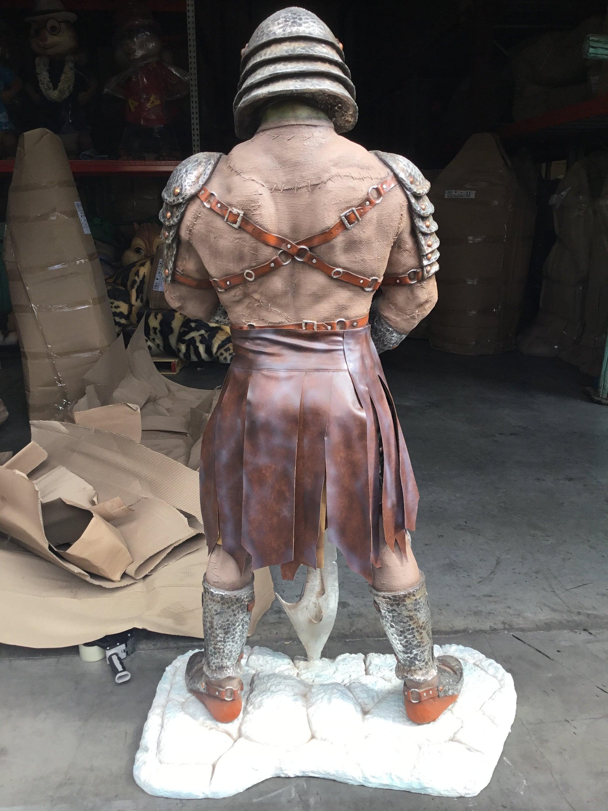 Myth Soldier Standing Halloween Prop Life Size Resin Decor Statue - LM Treasures Prop Rentals 