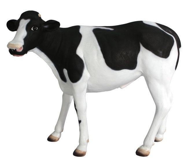 Cow Holstein Calf # 2 Farm Prop Life Size Resin Statue - LM Treasures Prop Rentals 